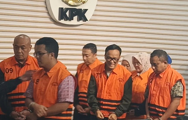 KPK menetapkan Wamenaker Immanuel Ebenezer alias Noel sebagai tersangka kasus dugaan pemerasan sertifikasi keselamatan dan kesehatan kerja (K3). [Selvianus Kopong Basar/FT News.co.id]